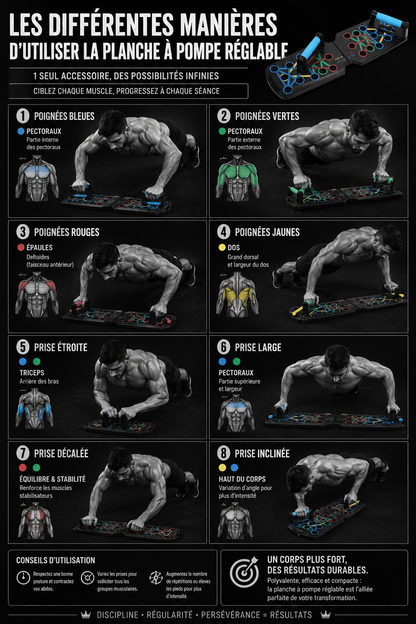Planche de Pompes multifonctions