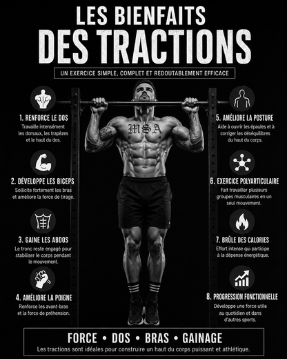 Barre de traction murale